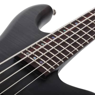 Schecter Stiletto Studio-5 See-Thru Black Satin image 11