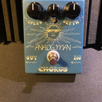 Analogman Chorus W/ Mix Knob and Top Jacks- Blue image 8