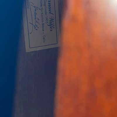 Emanuel Wilfer 3/4 Plywood Upright Bass 1950s image 7