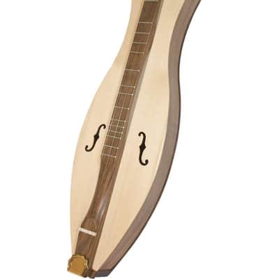 Mountain Dulcimer Package Includes: Roosebeck Emma Mountain Dulcimer 4-String F-Holes - Walnut & Sp image 2