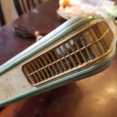 Telefunken Iconic Rare Early Stereo Tube Amp S81 1958-1961 - Pale Green Hammered Paint image 3