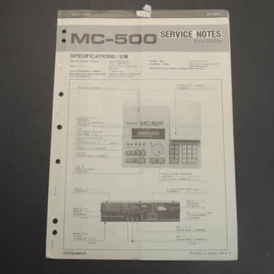 Roland MC-500 Service Notes [Three Wave Music]