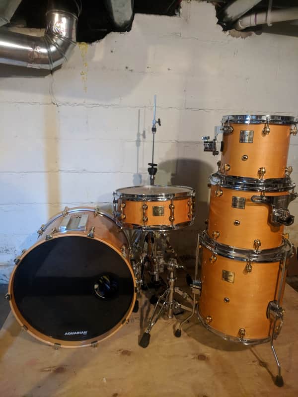 Cadeson Royal Custom Natural 5-piece Drum Kit + Extras image 1