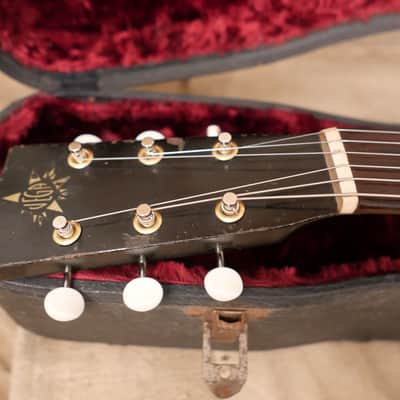 Vega Electric Spanish Archtop 1930's Black image 11