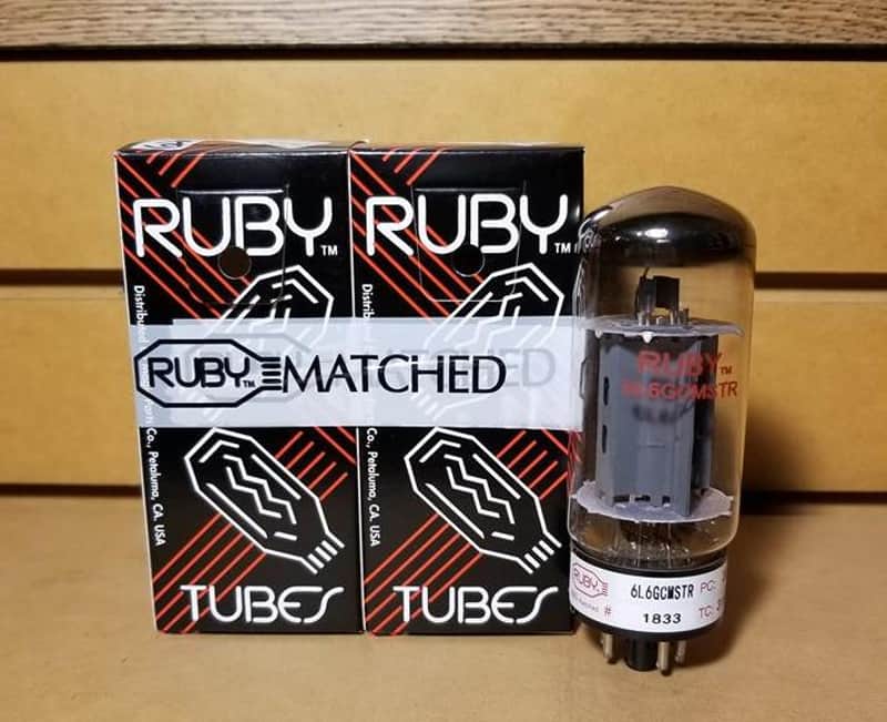Ruby Tubes 6L6GCMSTR Matched Pair image 1