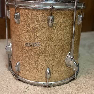 Pearl Stencil MIJ Gold Sparkle  Drum Set Kit image 7