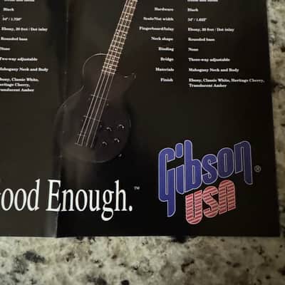 Gibson Nikki Sixx Bass Poster 1993 EB-750 650 Thunderbird IV Les Paul deluxe premium Plus 5 string Special LPB1 Standard 2 image 7