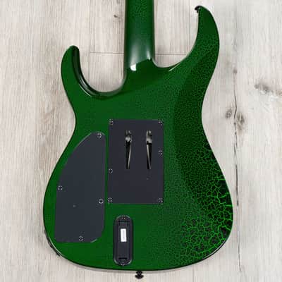 Mint Legator N6FR Ninja Guitar, Ebony Fretboard, Floyd Rose Tremolo, Green Crackle image 4