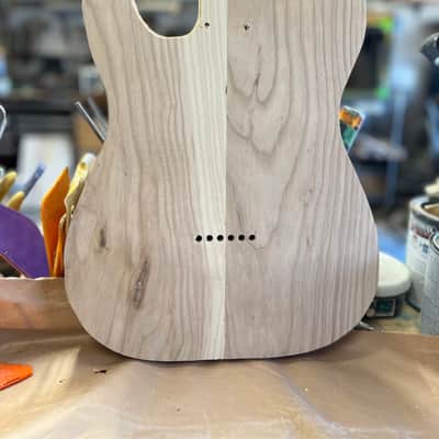 Madlad Instruments Double Bound Ash HH Telecaster Tele Style Body (custom made with pride in north Texas) - Unfinished image 2