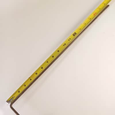 Ludwig Cymbal 1/4"Rod L-Arm Vintage 30s Nickel Clamp-On Bass Drum Hoop Mount USA image 4