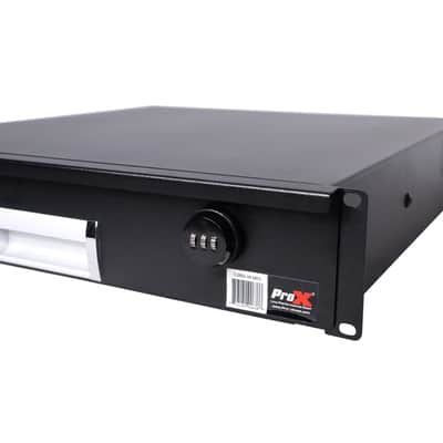 Prox 2 Space Deep Rack Drawer with Lock & Key For ATA Rack Road Cases image 3