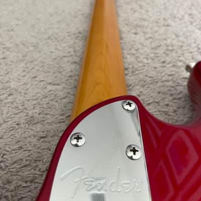 Fender Modern Player Dimension Bass 2014 MIC Candy Apple Red 4-String Guitar image 12