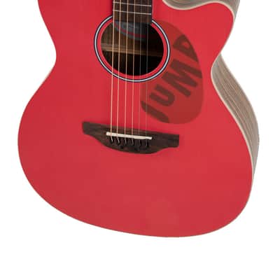Ovation Applause Jump OM Cutway Electric - Lipstick (AEO-69-R) image 3