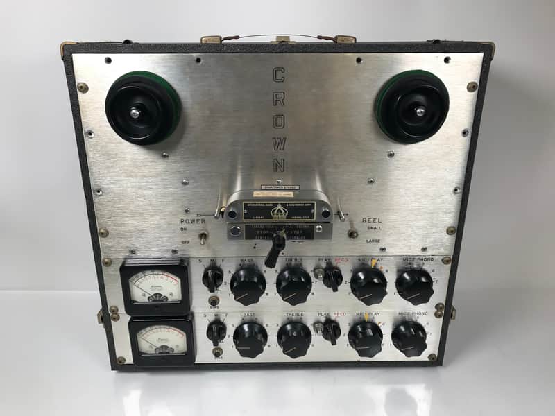 Vintage Crown 714 / RPA Reel to Reel Tape Recorder / Tube Mic Preamp Pair image 1