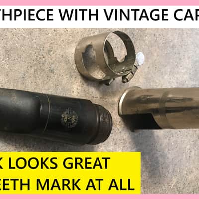 RARE SERIAL NUMBER ONLY ON 1ST YEAR SELMER AIR FLOW ( UNIQUE )SCROLL ALTO SAXOPHONE HARD RUBBER MOUTHPIECE LARGE CHAMBER B STAR FREE SHIP ORG. FACE EXCELLENT image 16