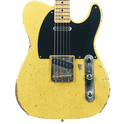 Del Tone 50s T Style Butterscotch Abachi Heavy Aged image 1