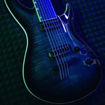 ESP LTD H3-1007 Baritone FM See Thru Black Sunburst image 2