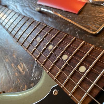 Fender Japan Very Rare 2023 Jasper Olive Metallic Hybrid II Jazzmaster w/ Matching Headstock image 13