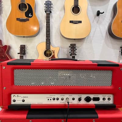 Splawn Pro Stock 100 "Marshall Super Lead" Style 100-watt Amp Head- Red image 7