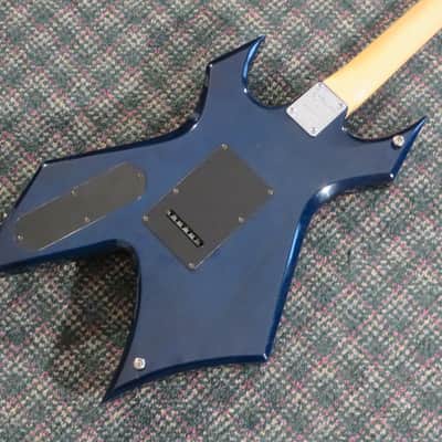 BC Rich Platinum Series Warlock Blue! w/gigbag image 4