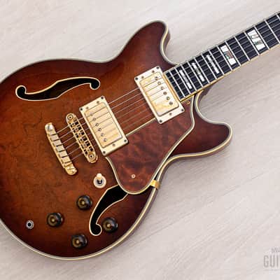 1990 Ibanez Artstar AM200 Burl Mahogany Vintage Semi-Hollow Guitar Antique Violin image 1