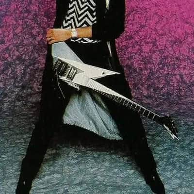 Washburn AF-40 V Ace Frehley 1988 - Black/Silver image 18