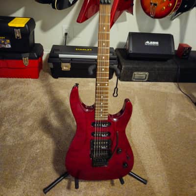 Jackson Dinky HSS JSDXQ TRANSPARENT Red 2000’s - TRANSPARENT Red image 1