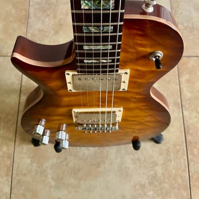 Left Handed Carvin CS6 California Single Cut Carved Top - Quilted Honey Burst Finish image 4