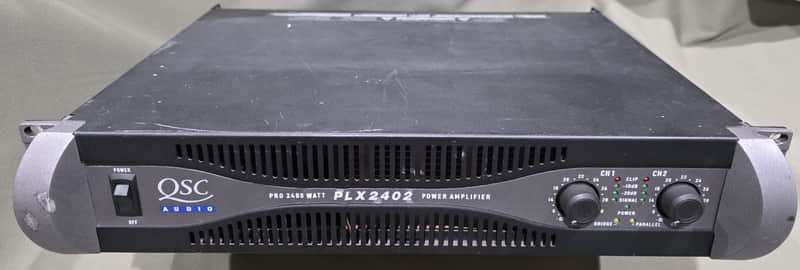 QSC PLX 2402 Stereo Power Amplifier 2400W Bridge Mono Mode. Super Clean! image 1