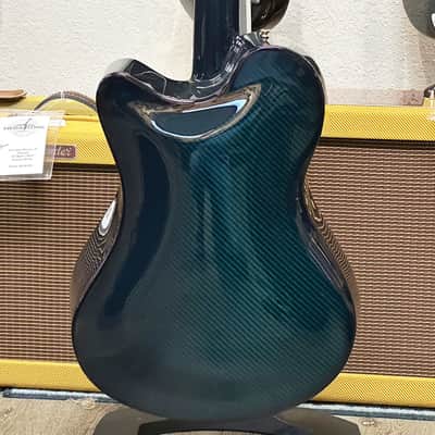 Emerald Guitars X-20 8-String Carbon Fiber Acoustic-Electric in Teal with OHSC image 11