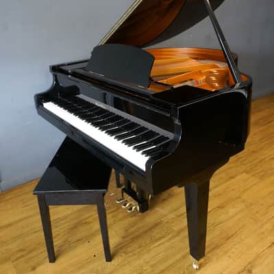 Wurlitzer C143 Petite Baby Grand Piano Polished Ebony image 6
