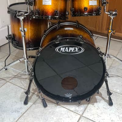 Mapex Saturn III Limited Edition Yellow Ocher Sparkle Burst image 12
