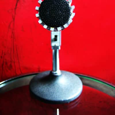 Vintage 1960's Lafayette 99-4546 dynamic microphone w cable connector dual Z Calrad Aiwa Olson image 3