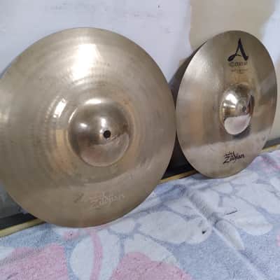 Zildjian 13" A Custom Hi-Hat Cymbals (Pair) 1991 - 2017 - Traditional image 2