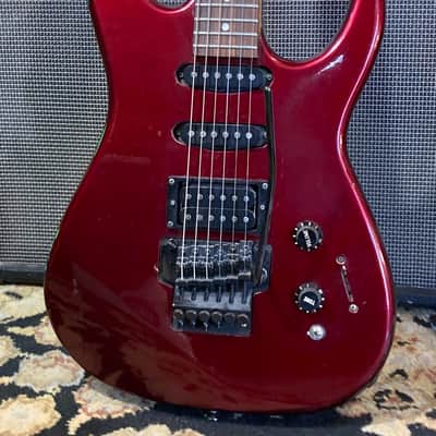 Squier by Fender HM Heavy Metal Super Strat MIK HM-2? 1989 - Metallic Burgundy image 1