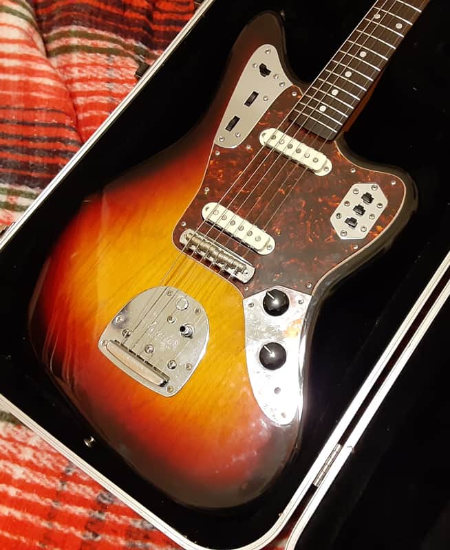 Fender Jaguar crafted in Japan 1990's Sunburst | Reverb