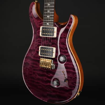 PRS Headstock Signature Custom 24 10 Quilt Top, 59/09s, Pattern Thin in Armando's Amethyst #193620 with Case - Pre-Owned image 3