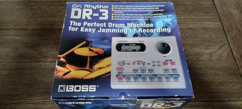 Boss DR-3 Dr. Rhythm 2003 new in box!- Gray image 1
