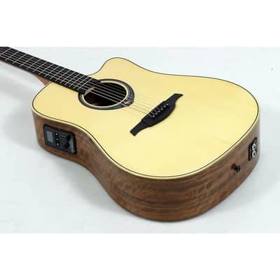 Lag Tramontane HyVibe THV20DCE Dreadnought Acoustic-Electric Smart Guitar - Natural image 3