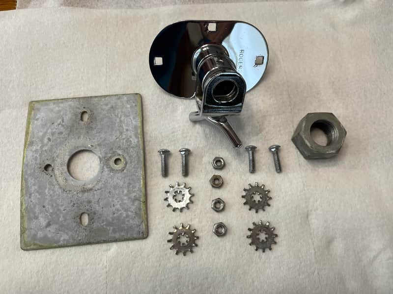 Rogers Vintage Swiv-O-Matic Dual Tom Holder Receiving Unit #48-2200 image 1