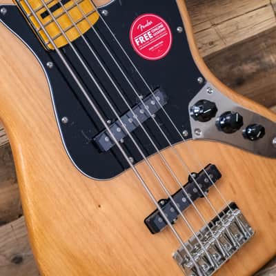 B-Stock Squier Classic Vibe '70s Jazz Bass V 5-String Electric, Natural image 4