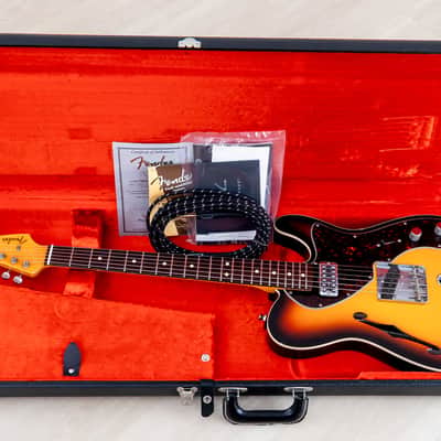2011 Fender Custom Shop Masterbuilt Yuriy Shishkov 1963 Telecaster Thinline B-Bender Sunburst w/ Case, COA, Tags image 24