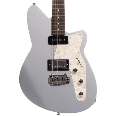 Reverend Double Agent W Electric Guitar, Rosewood Fingerboard, Metallic Silver Freeze image 1