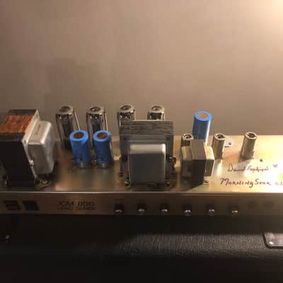 Watch Video David Hopkins MorningStar Mod Marshall JCM 800 2203 100 Watt 1988 Black & Gold image 6