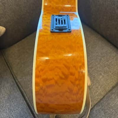 Michael Kelly Dragonfly Fretless Acoustic Bass 4 String with Fishman Electronics Blond Quilted image 21
