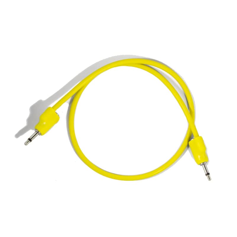 Tiptop Audio Stackcable 3.5mm Eurorack Patch Cable, Yellow - 50 cm image 1