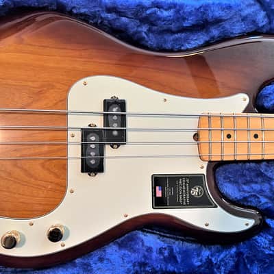 Fender 75th Anniversary Commemorative Precision Bass 2021 - 2-Color Bourbon Burst image 2