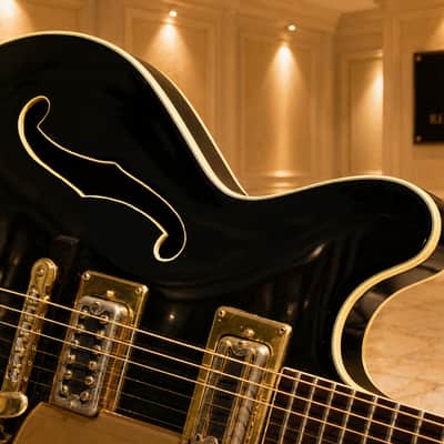 GRETSCH Shot Jackson 1970s - Black. Prototype build by Gretsch for Shot Jackson who sold Sho-Bud to Gretsch image 11