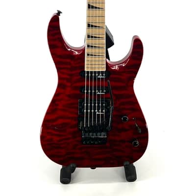 Jackson JS34Q Dinky DKA-M 2023 - Transparent Red Quilt Maple Top image 4