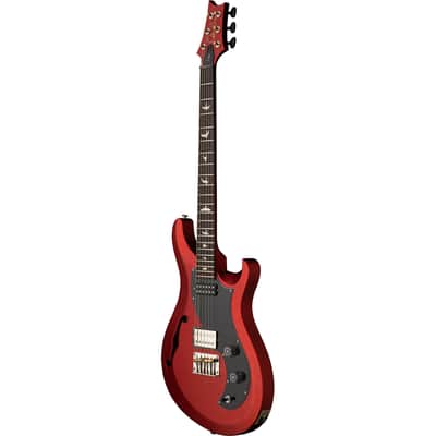 PRS S2 Vela Semi Hollow Satin Electric Guitar - Red Apple Metallic image 4